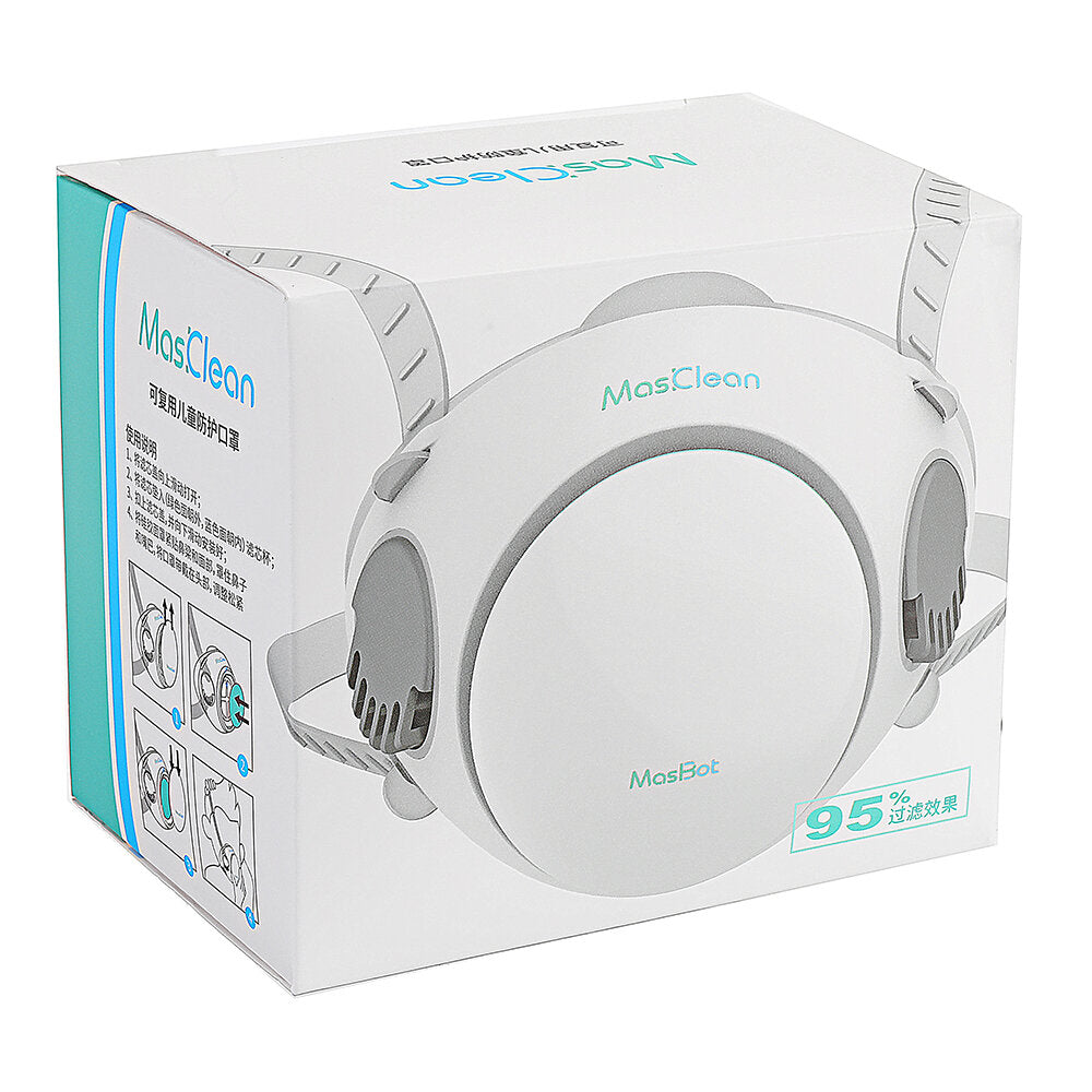 Abardeen Masclean Children Mask Anti Haze Dustproof Reusable