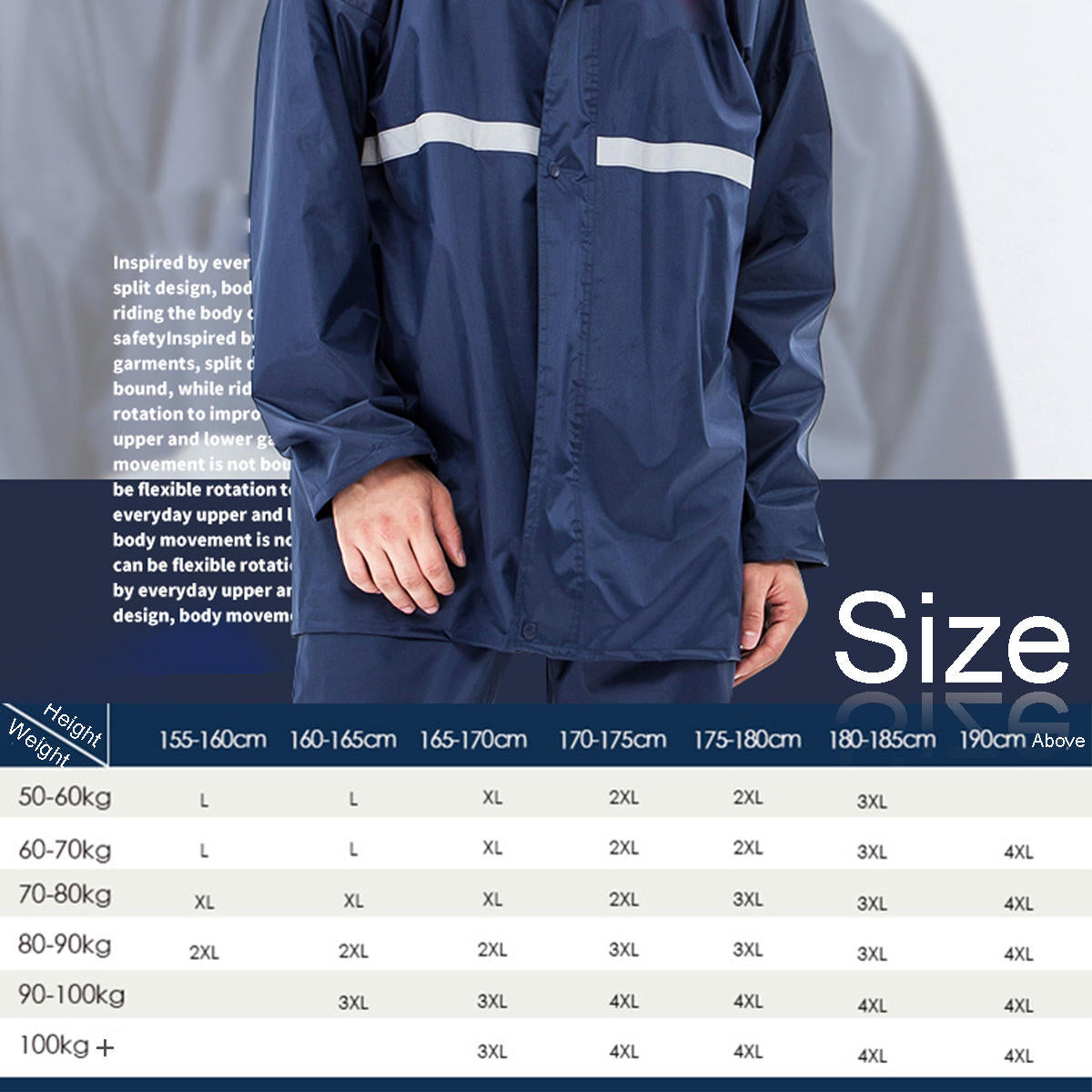 Adults Raincoat Mens Rain Long Pants Anti-uv Riding Cover
