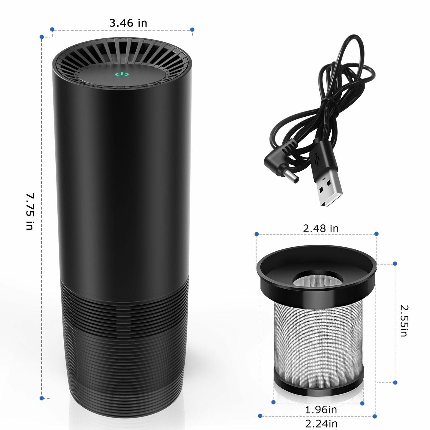 Air Purifier Carbon Filter Hydroponics Activated Charcoal