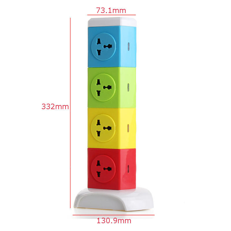 Alardor Four Tiers Rotating Socket Patch Panel Usb Plug