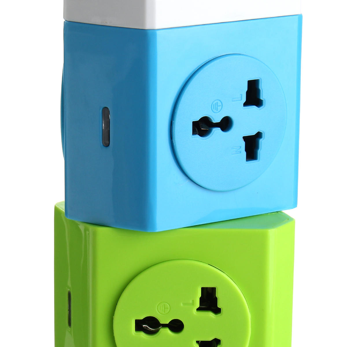 Alardor Four Tiers Rotating Socket Patch Panel Usb Plug