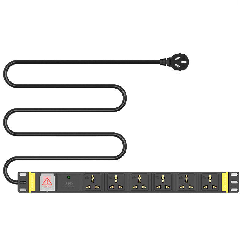 Ampcom Pdu Cabinet Power Socket 6-bit 10a Switch + Flashing