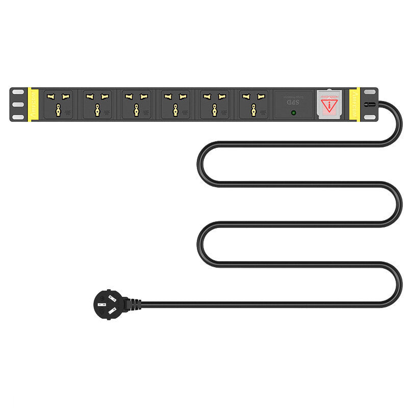 Ampcom Pdu Cabinet Power Socket 6-bit 10a Switch + Flashing