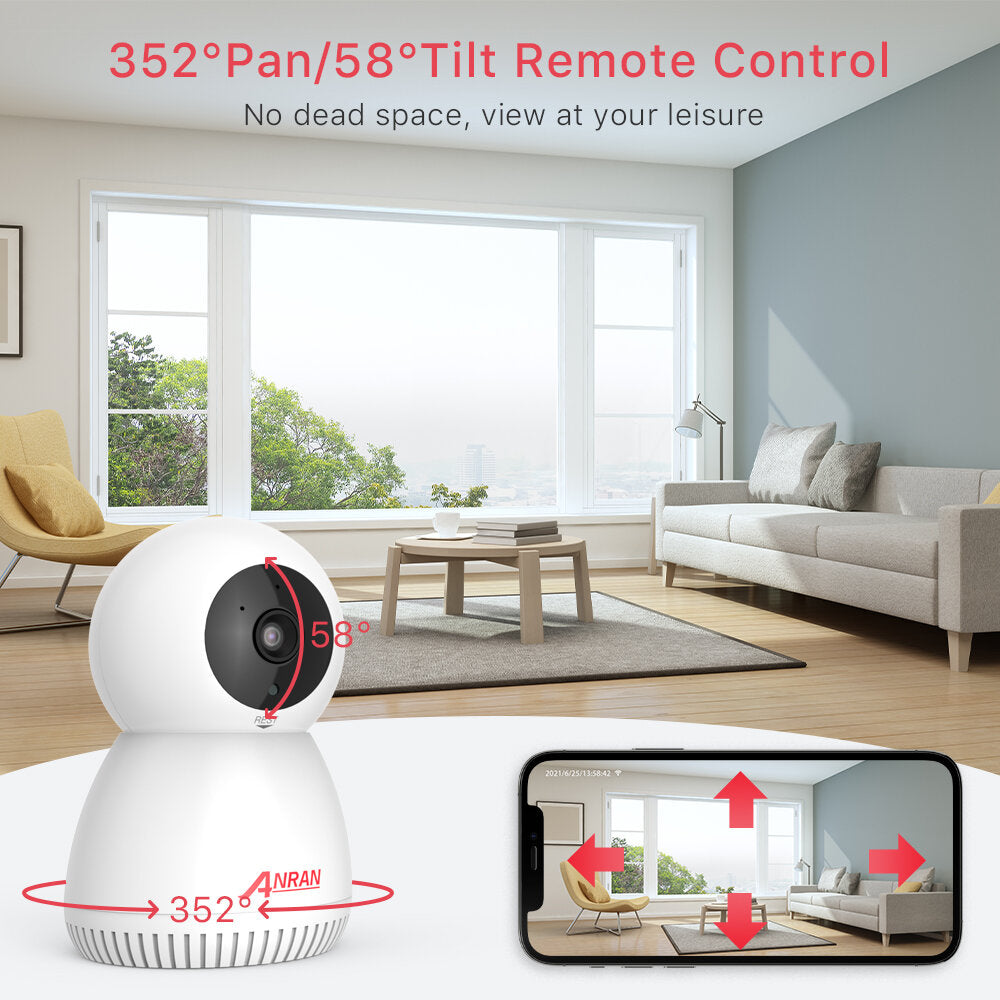 Anran Ca43 Wifi Wireless 3mp Hd Surveillance Camera App