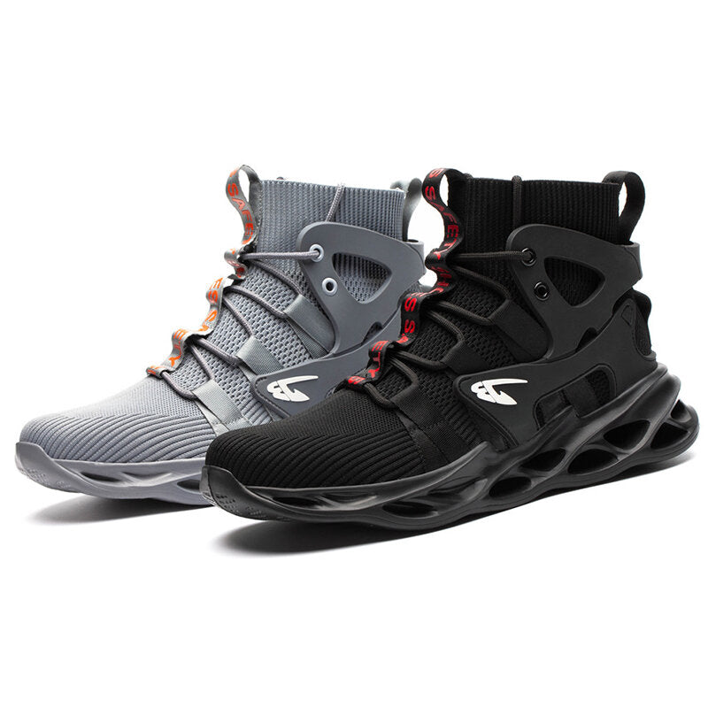 Atrego Men Safety Shoes Steel Toe Cap Work Boots High Top