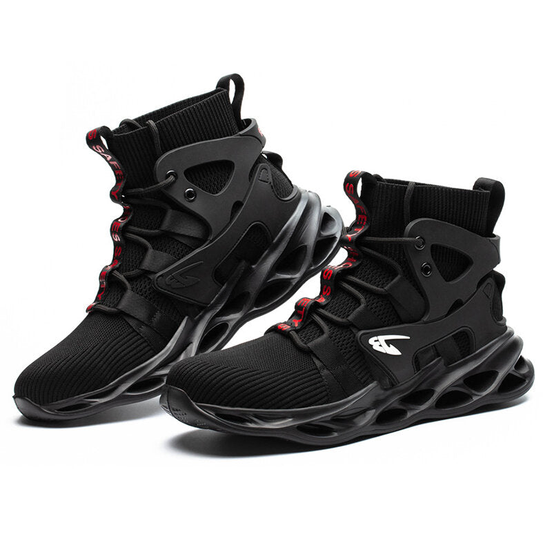 Atrego Men Safety Shoes Steel Toe Cap Work Boots High Top