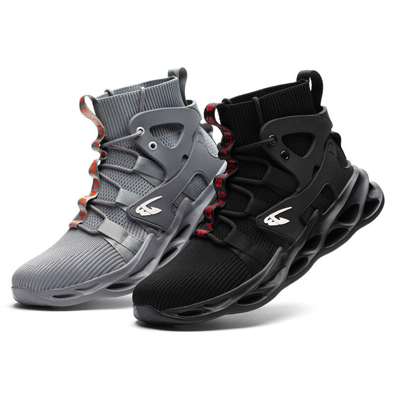 Atrego Men Safety Shoes Steel Toe Cap Work Boots High Top
