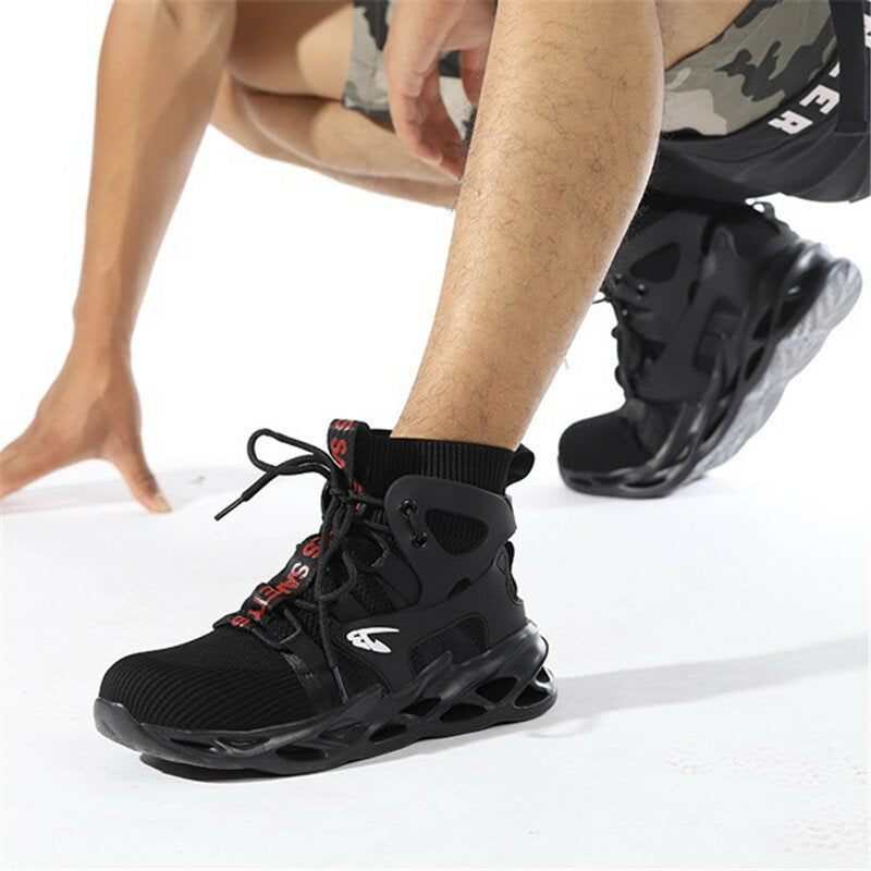 Atrego Men Safety Shoes Steel Toe Cap Work Boots High Top