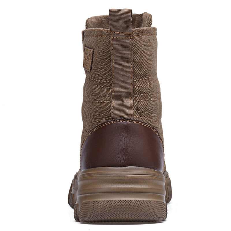 Atrego Men Safety Work Boots High Top Steel Toe Army Combat