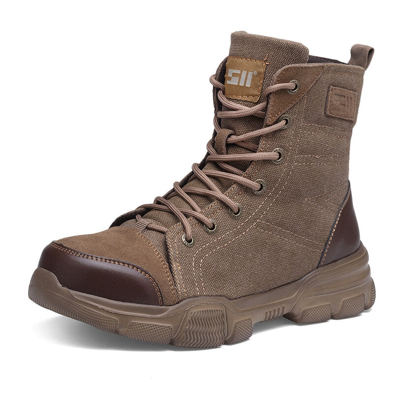 Atrego Men Safety Work Boots High Top Steel Toe Army Combat