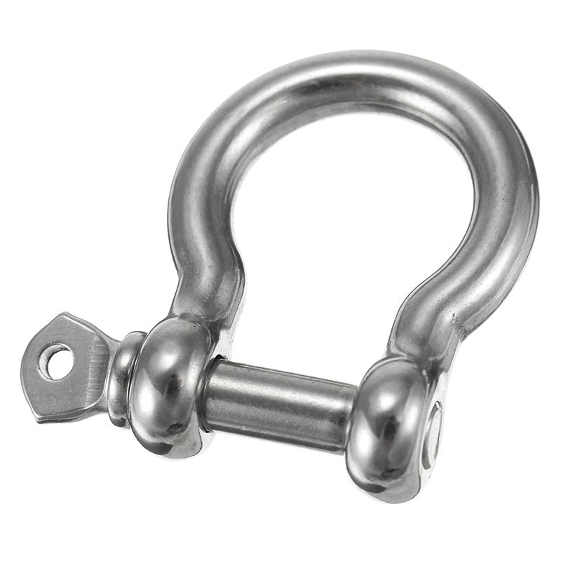 M4 M5 M6 D Ring Bow Shackle with Screw Pin 304 Stainless Steel Bracelet Shackle
