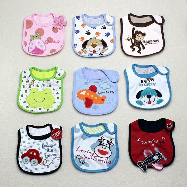 Baby 3 Layer Cotton Napkin Saliva Towel Lunch Bibs