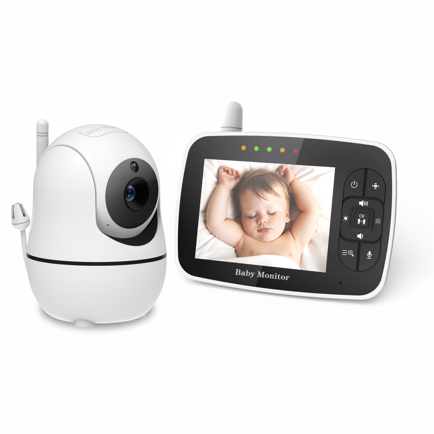 Baby Monitor With Camera 2.4ghz 3.5-inch Lcd Digital Screen