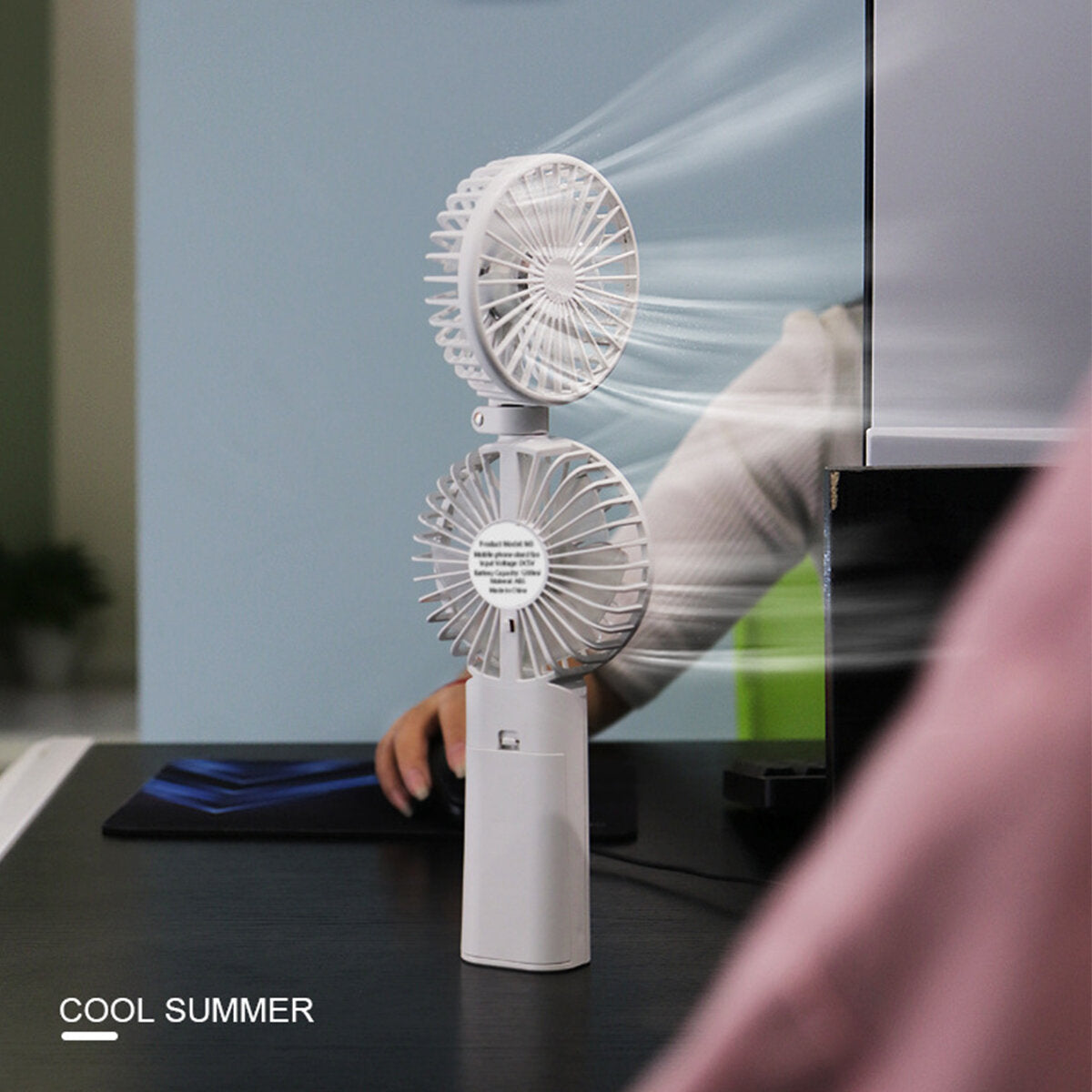 Bakeey 3000/4000mah Summer Fan Usb Rechargeable Portable
