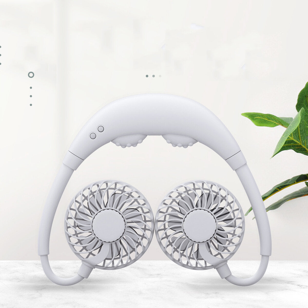 Bakeey Massage Board Neck Fan Led Usb Charging With Aroma