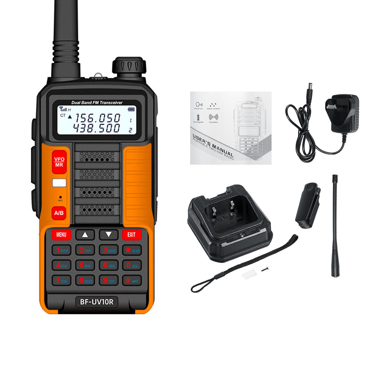 Baofeng Bf-uv10r 10w 8800mah Walkie Talkie Waterproof 5-15km