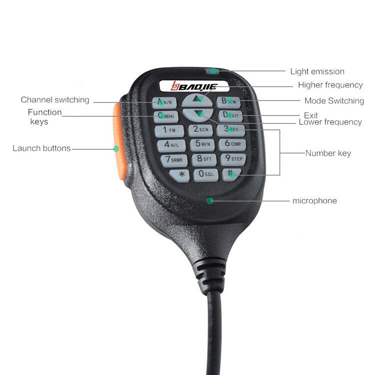 Baojie Bj-218 25w Mobile Radio Vhf Uhf 136-174 400-470mhz