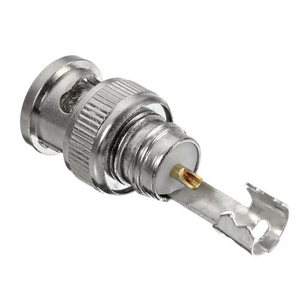 Bnc Male Connector For Rg-59 Coaxial Cable Brass End Crimp