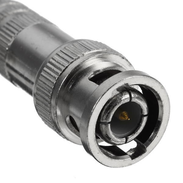 Bnc Male Connector For Rg-59 Coaxial Cable Brass End Crimp