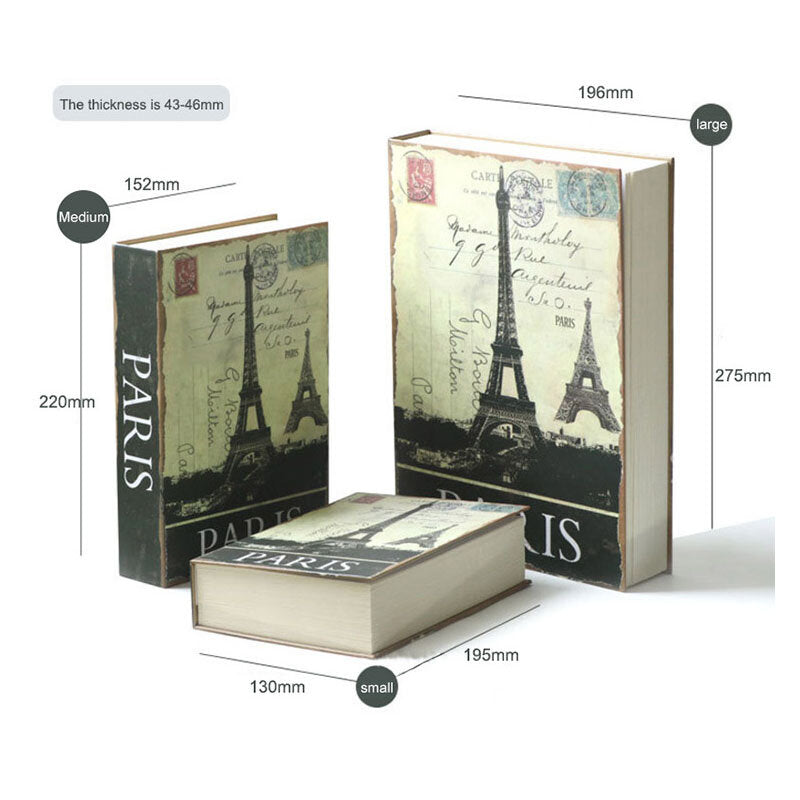 Book Safes Key Lock Type High Quality Secret Hidden Security