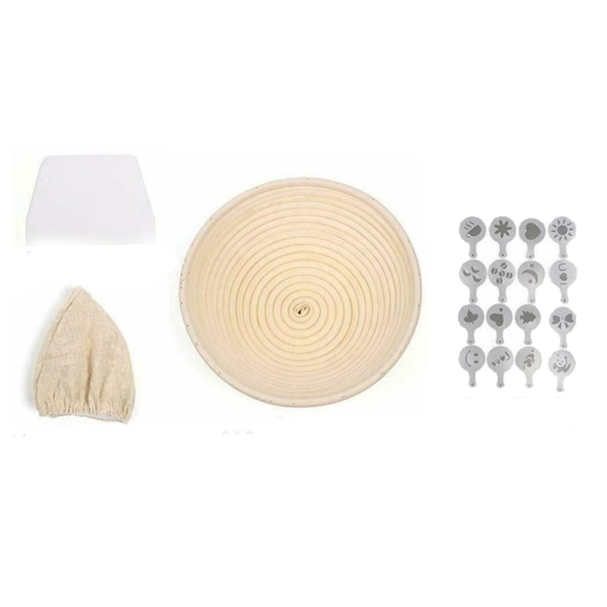 Bread Baking Tool Kits 9 Inch Banneton Proofing Basket