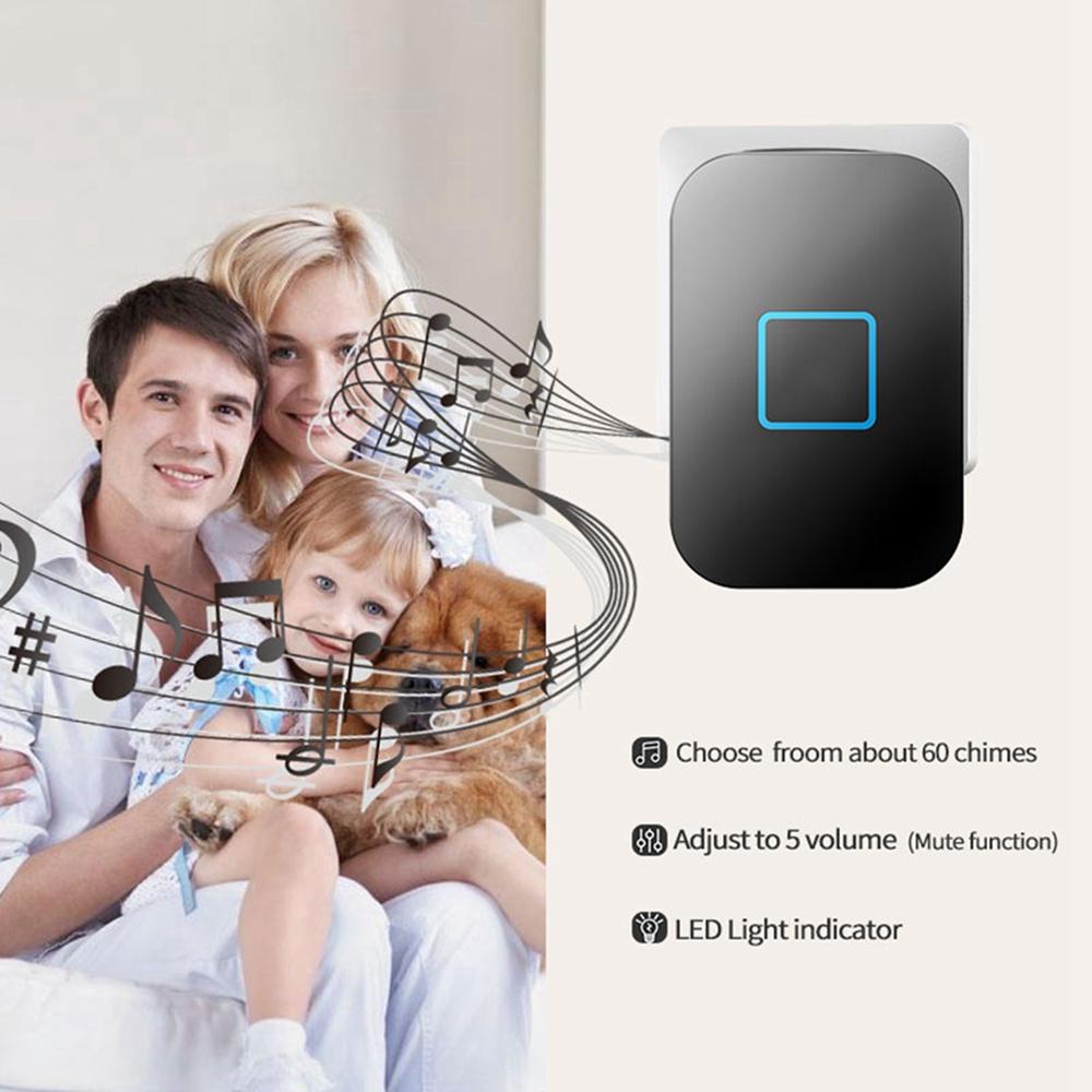 Cacazi A88 Wireless Waterproof Doorbell Led Light 300m