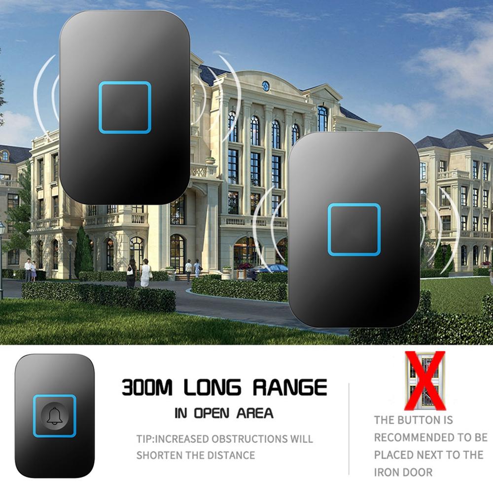 Cacazi A88 Wireless Waterproof Doorbell Led Light 300m