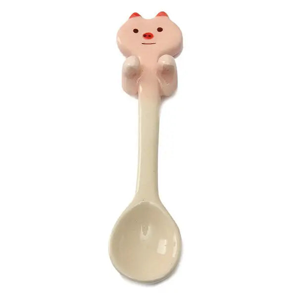 Cartoon Animal Ceramic Coffee Scoop Milk Tea Soup Spoon