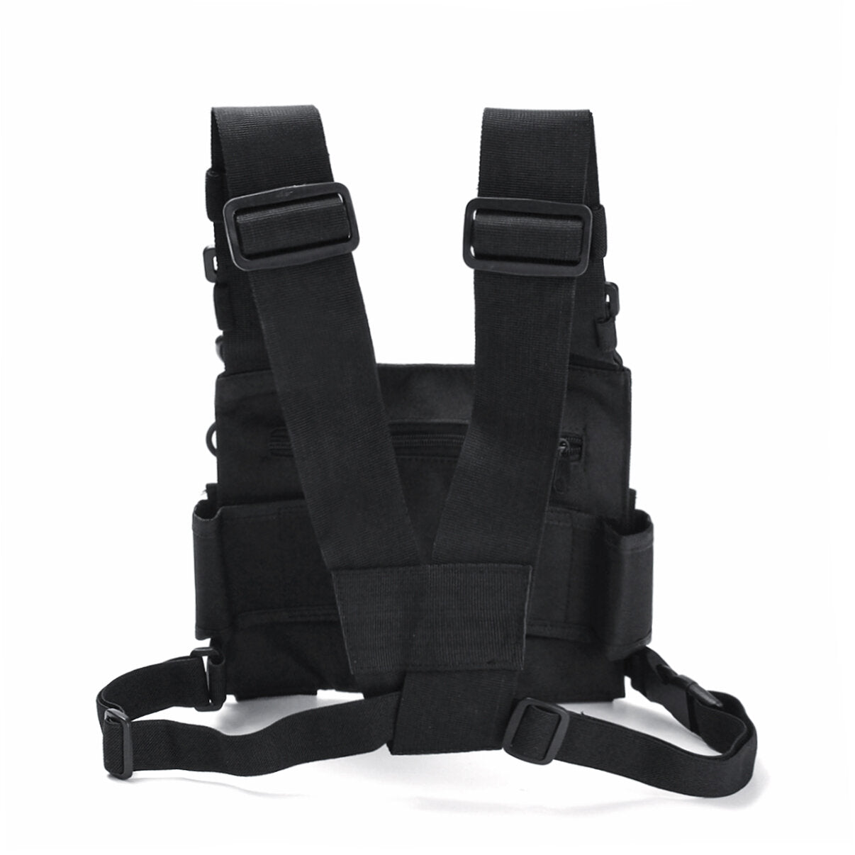 Chest 3 Pocket Harness Nylon Bag Pack Backpack Holster For