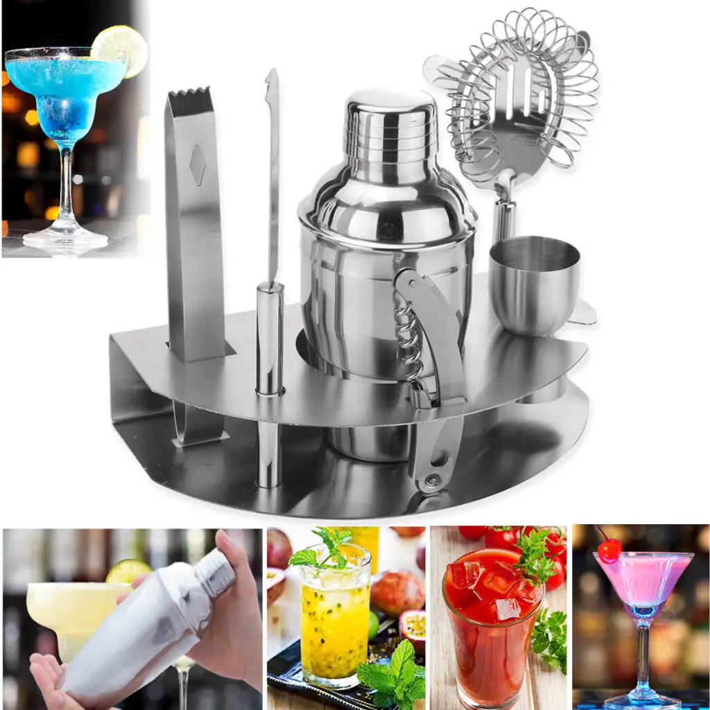 Cocktail Shaker Mixer Sets - Stainless Steel Bartender Kit