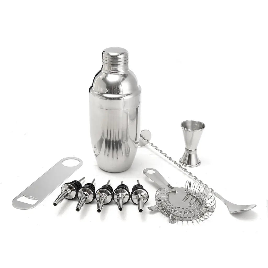 Cocktail Shaker Set - Steel Bartender Kit