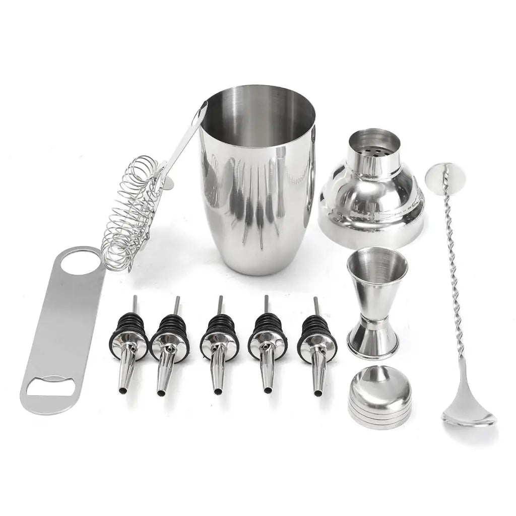 Cocktail Shaker Set - Steel Bartender Kit