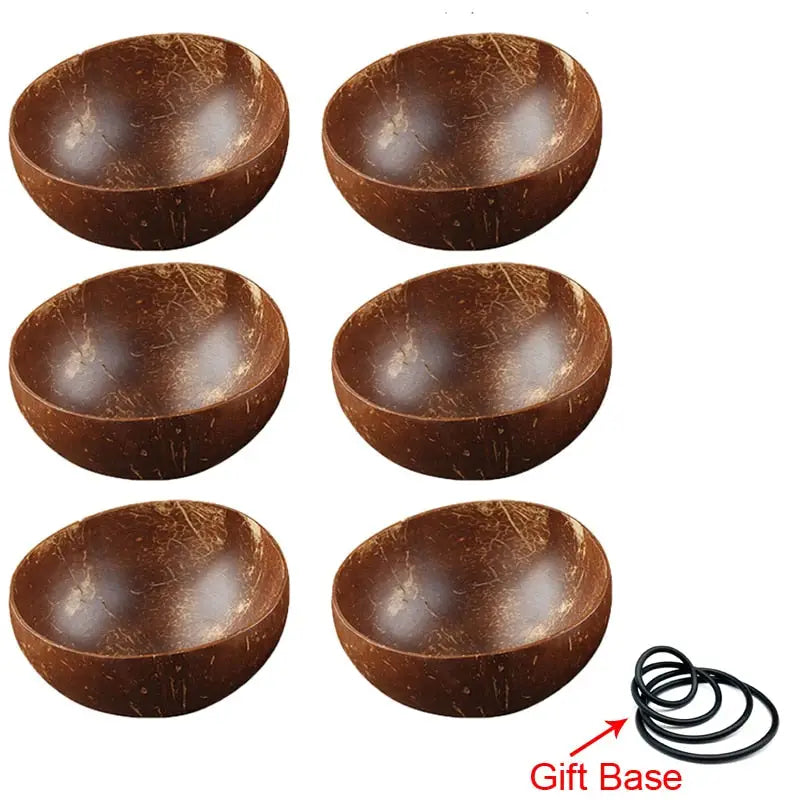 Coconut Bowl Spoon Set - Natural Tableware Home Decor
