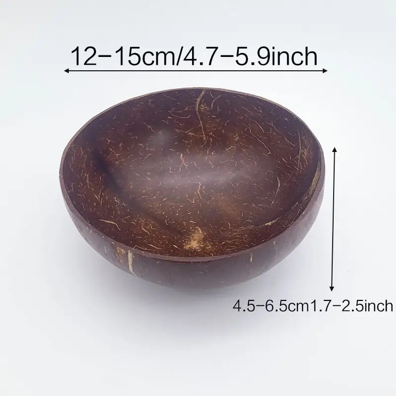 Coconut Bowl Spoon Set - Natural Tableware Home Decor