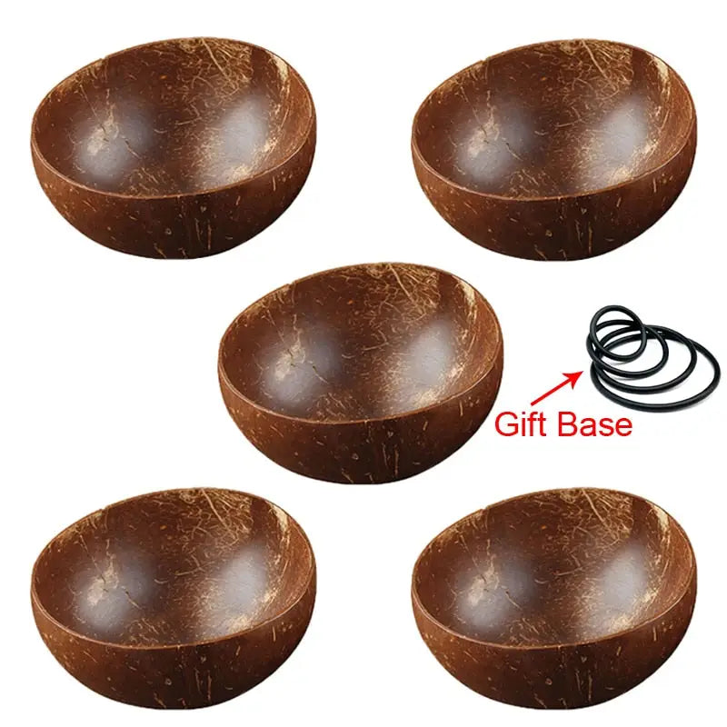Coconut Bowl Spoon Set - Natural Tableware Home Decor
