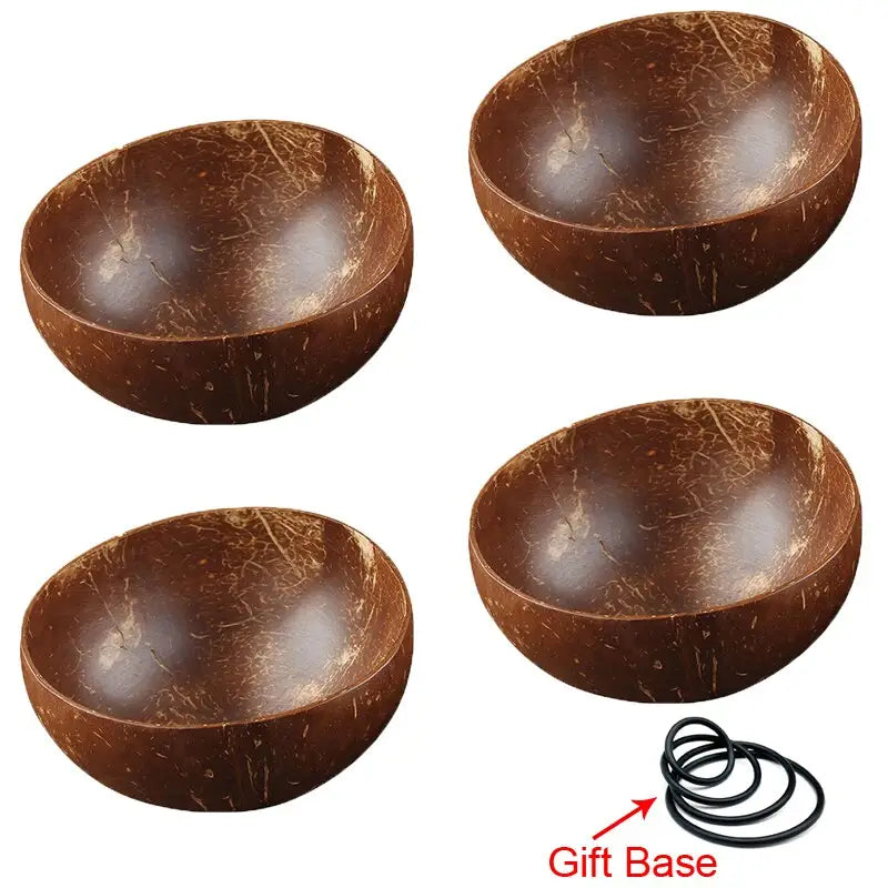 Coconut Bowl Spoon Set - Natural Tableware Home Decor