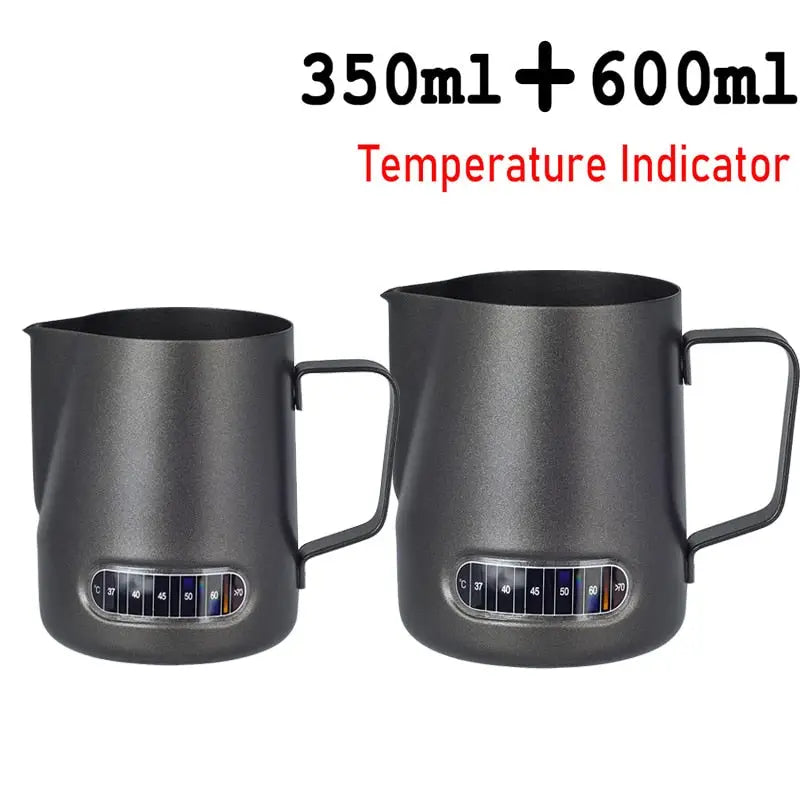 Coffee Milk Frothing Jug: Stainless Steel Barista Pitcher