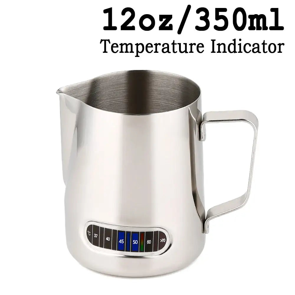 Coffee Milk Frothing Jug: Stainless Steel Barista Pitcher