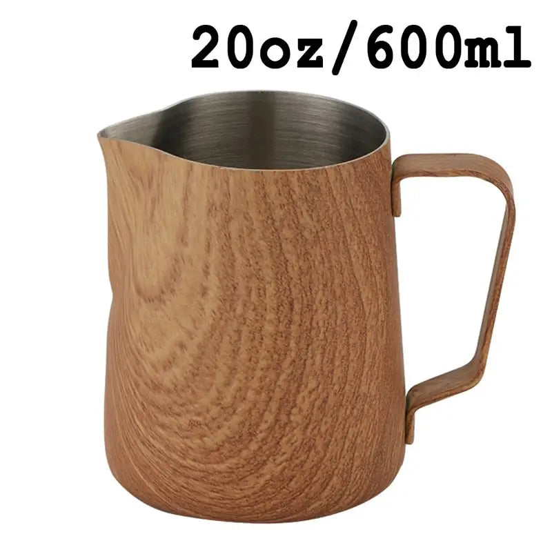 Coffee Milk Frothing Jug: Stainless Steel Barista Pitcher