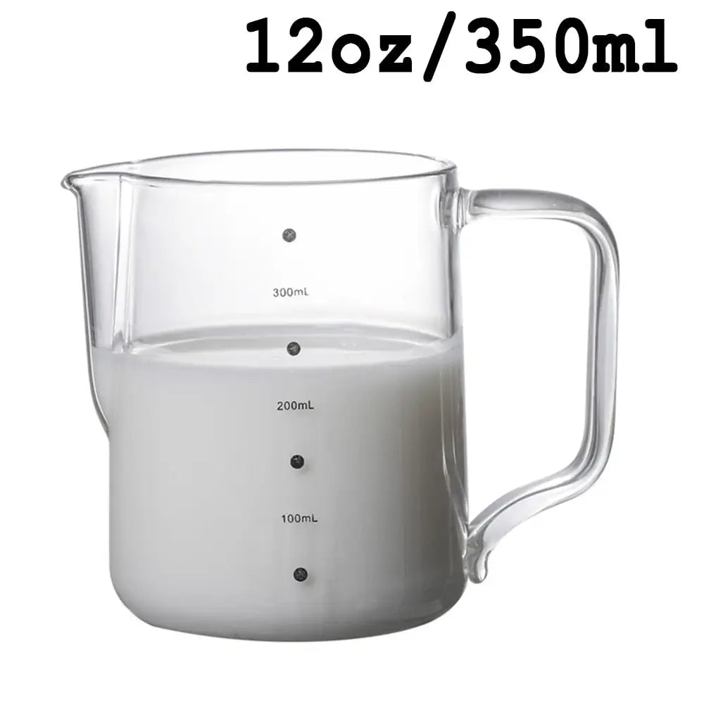 Coffee Milk Frothing Jug: Stainless Steel Barista Pitcher