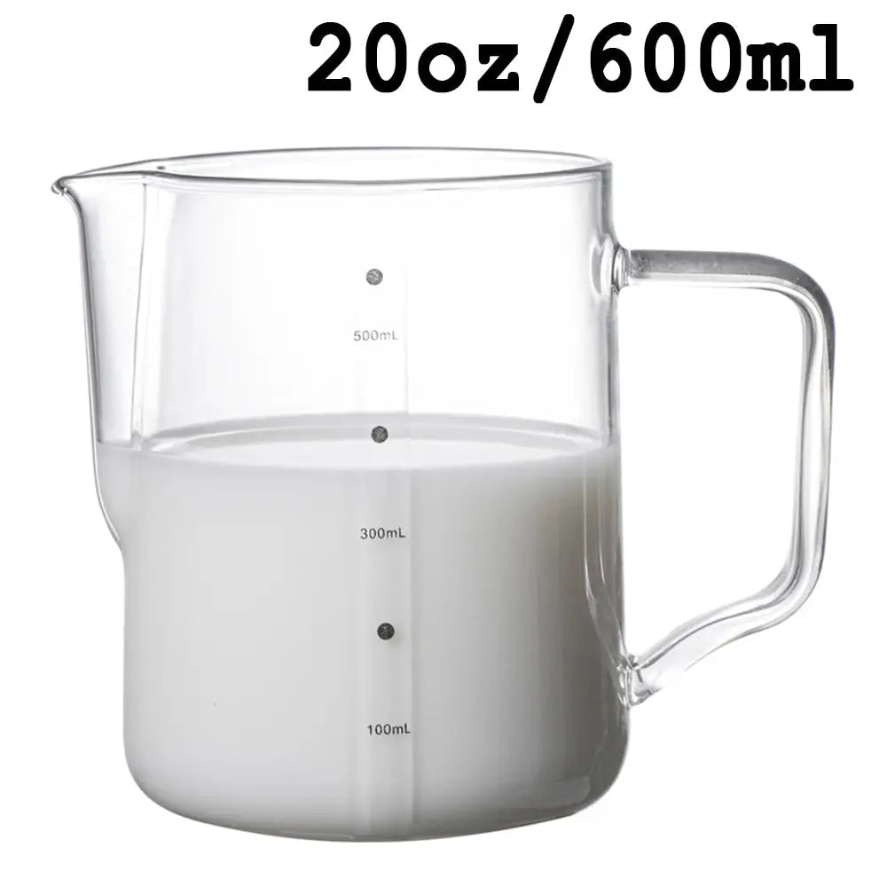 Coffee Milk Frothing Jug: Stainless Steel Barista Pitcher