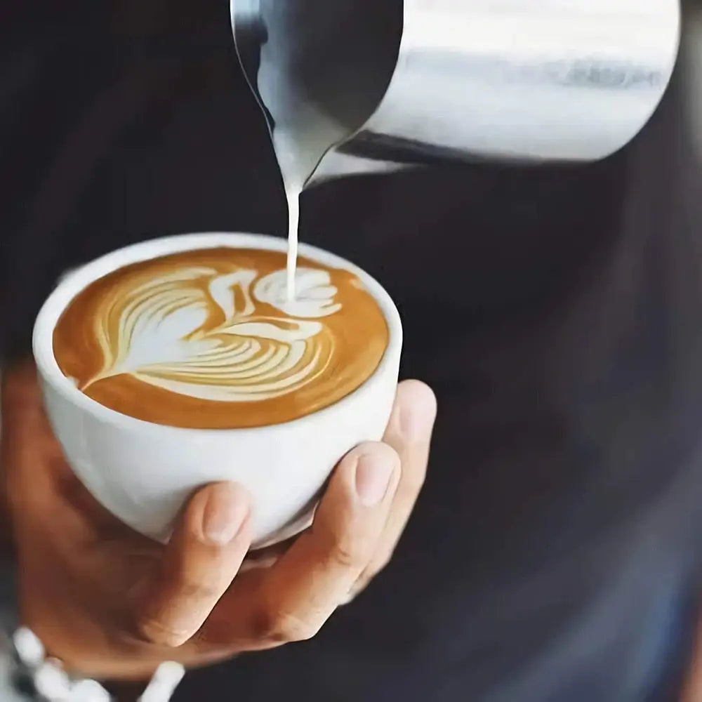 Coffee Milk Frothing Jug: Stainless Steel Barista Pitcher