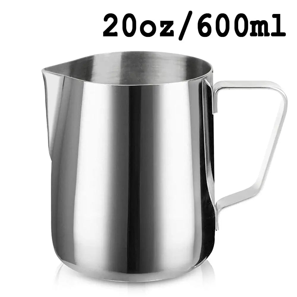 Coffee Milk Frothing Jug: Stainless Steel Barista Pitcher