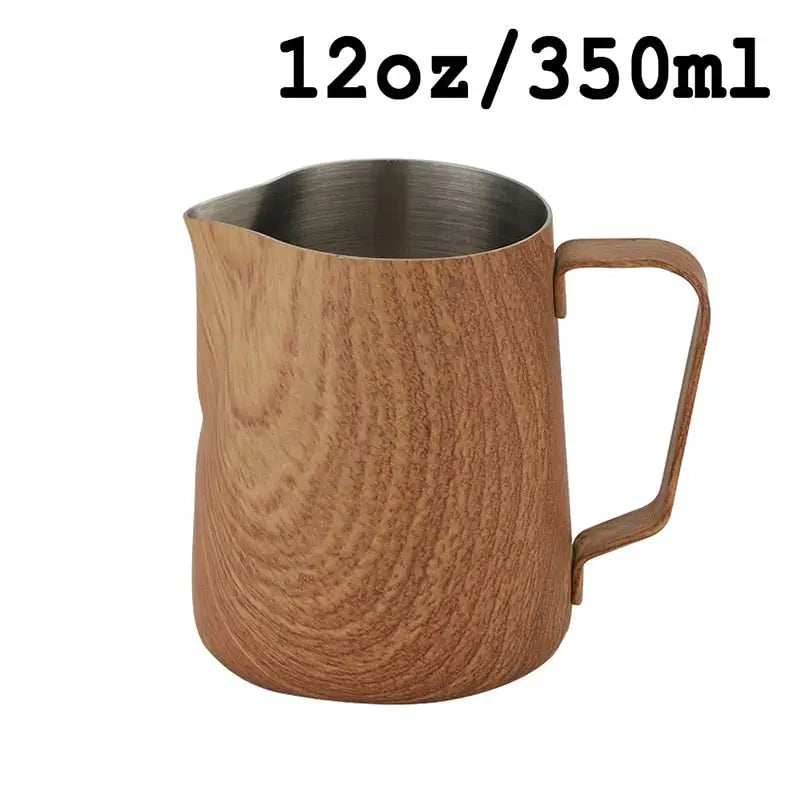 Coffee Milk Frothing Jug: Stainless Steel Barista Pitcher