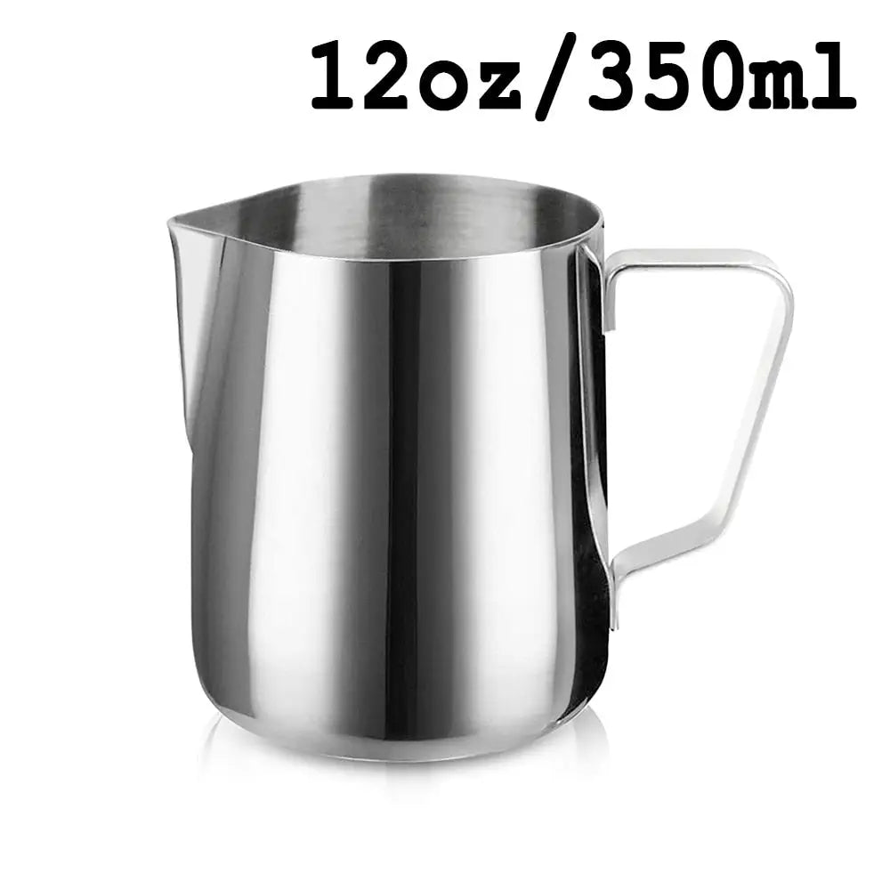 Coffee Milk Frothing Jug: Stainless Steel Barista Pitcher