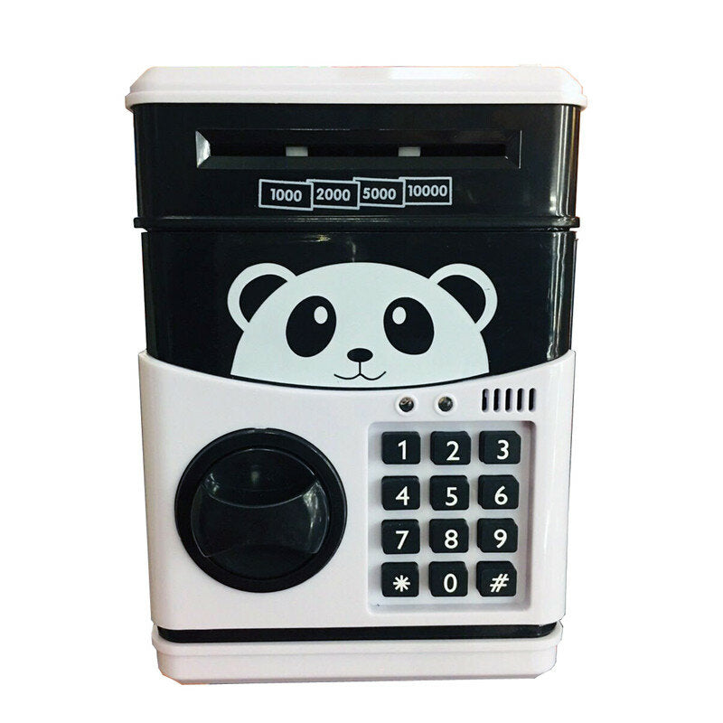 Coins Saving Box Bank Safe Automatic Deposit Banknote