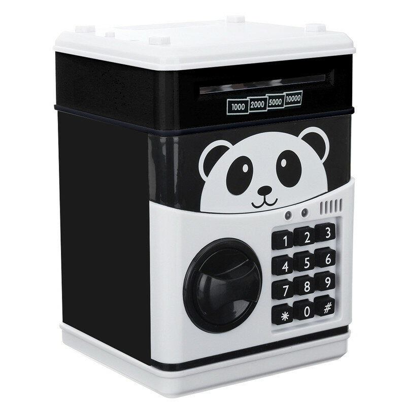 Coins Saving Box Bank Safe Automatic Deposit Banknote