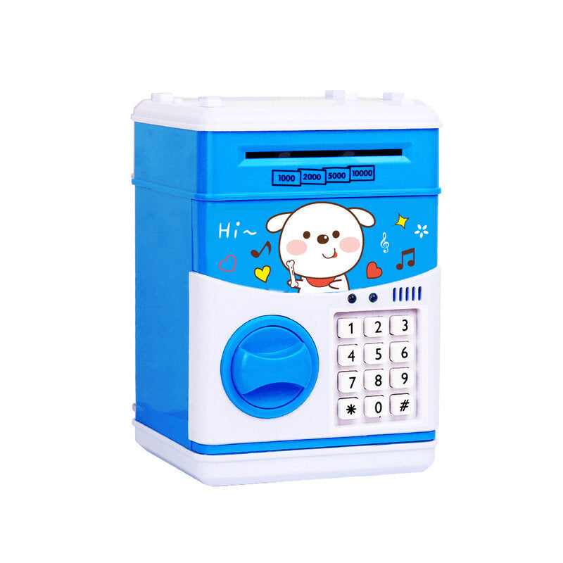 Coins Saving Box Bank Safe Automatic Deposit Banknote