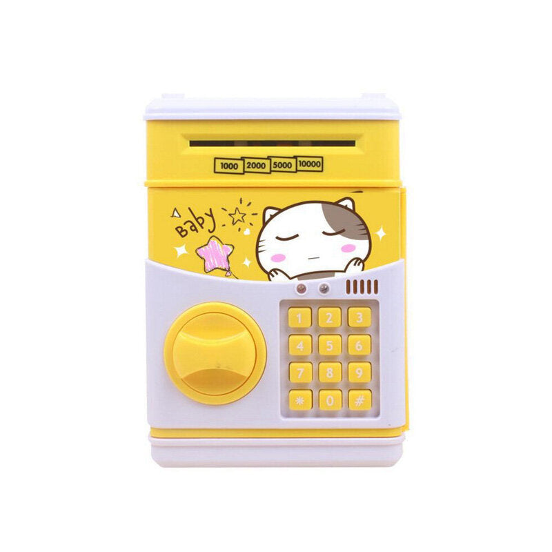 Coins Saving Box Bank Safe Automatic Deposit Banknote