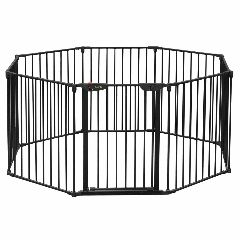 Comomy 198 Inch Long Baby Gate Extra Wide Play Yard 8 Panel